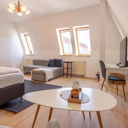 Apartment Smiles Homes 52m2 Im Mauritius - Privatparkplatz Kostenfrei, Fruehstueck Buchbar, Direkt Im Zentrum Crimmitschau